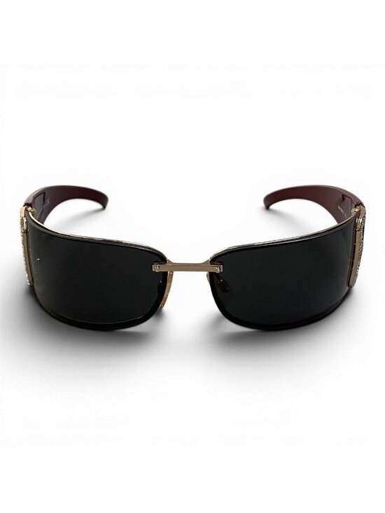 Dolce & Gabbana DG Rimless Sunglasses Black Bordeaux Eyewear D&G main image 4